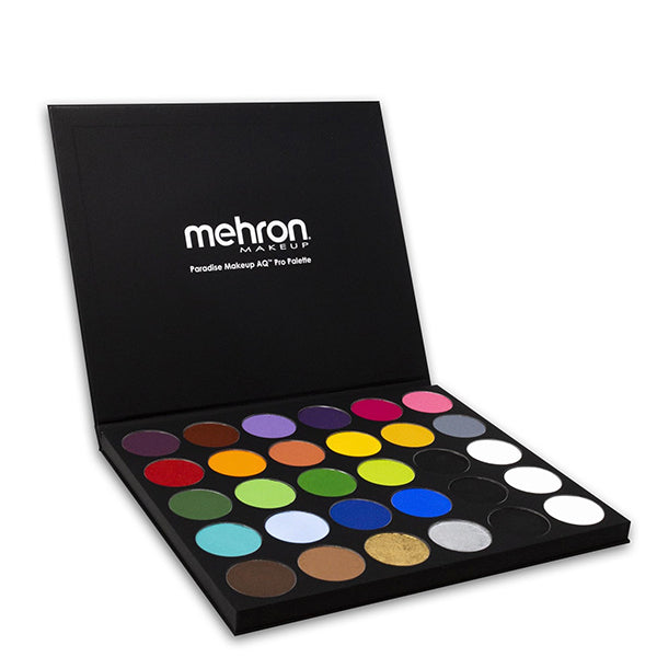 Mehron Paradise Makeup, 30 Color AQ Palette, Assortment