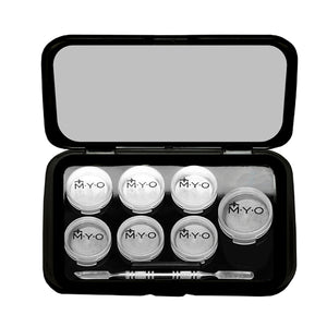 MYO Cosmetic Cases Pro Kits with Black Lid and Mirror