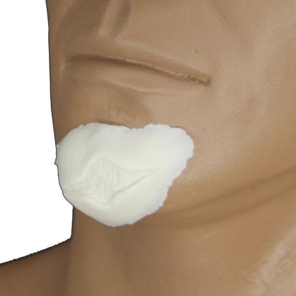 Rubber Wear Foam Latex Prosthetic Split/cut Chin