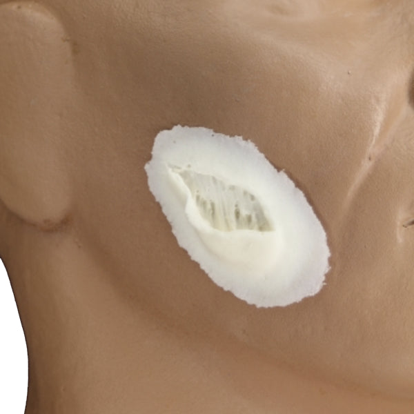 Rubber Wear Foam Latex Prosthetic Skin Gouge