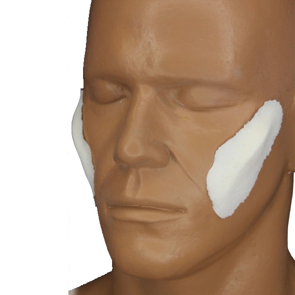 Rubber Wear Foam Latex Prosthetic Angular Cheekbones