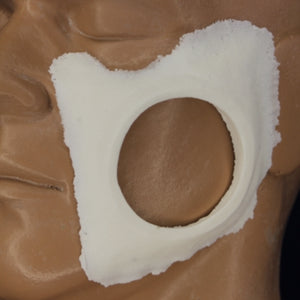 Rubber Wear Foam Latex Prosthetic Window Cheek
