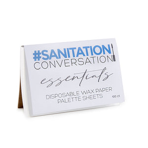Sanitation Conversation Essentials Disposable Wax Paper Palette Sheets